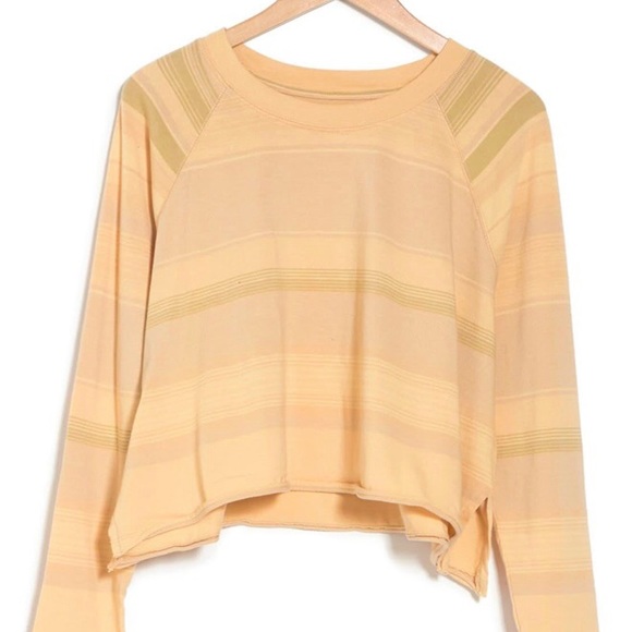 NWT Free People Baja Striped Prosecco Long Sleeve Tee - Picture 5 of 11